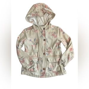 lightweight jacket 3t girl Oshkosh bgosh floral coat hooded zipper button